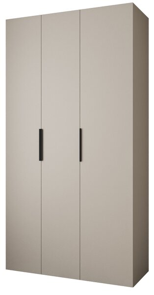 Ormar za garderobu 130 cm Carmela 40-4 (kašmir + crna)
