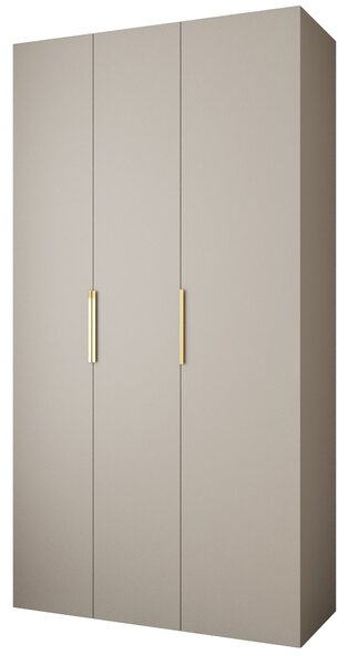 Ormar za garderobu 130 cm Carmela 40-4 (kašmir + zlatna)