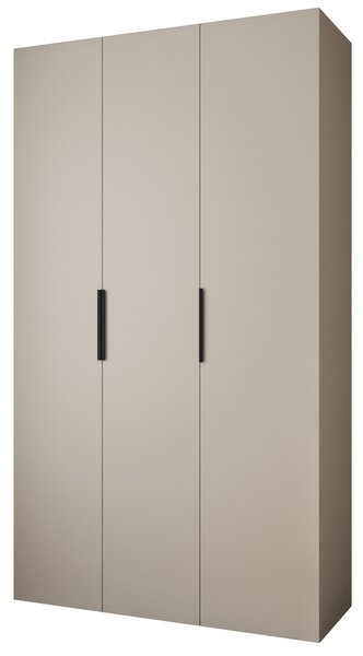 Ormar za garderobu 140 cm Carmela 40-4 (kašmir + crna)