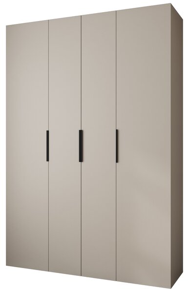 Ormar za garderobu 180 cm Carmela 40-4 (kašmir + crna)