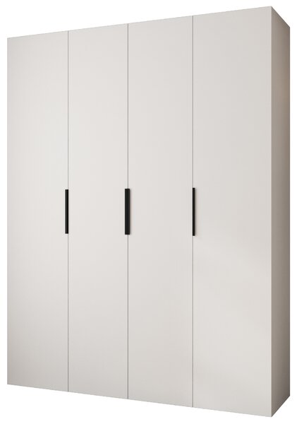 Zondo.hr Ormar za garderobu 190 cm Carmela 40-4 (bijela + crna). Akcija -20%. 1126669