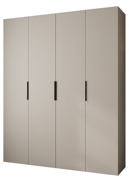 Ormar za garderobu 200 cm Carmela 50-4 (kašmir + crna)