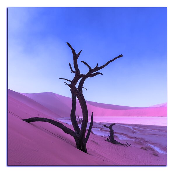 Slika na platnu - Mrtvo stablo u dinama - kvadrat 3130FA (50x50 cm)