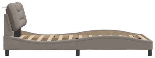 Okvir kreveta s LED-om bez madraca Hvar 100 x 200 cm od tkanine - Tupe / 100 x 200 cm