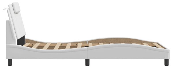 Okvir kreveta Viana s LED-om bez madraca bijeli 100 x 200 cm - Bijela / 100 x 200 cm