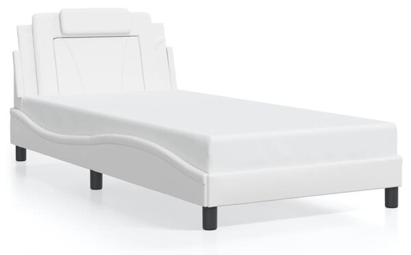 Okvir kreveta Viana s LED-om bez madraca bijeli 100 x 200 cm - Bijela / 100 x 200 cm