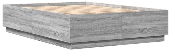 Okvir kreveta boja hrasta 160 x 200 cm od konstruiranog drva - Siva / 160 x 200 cm