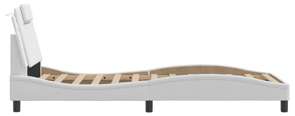 Okvir kreveta Viana s LED-om bez madraca bijeli 80 x 200 cm - Bijela / 80 x 200 cm