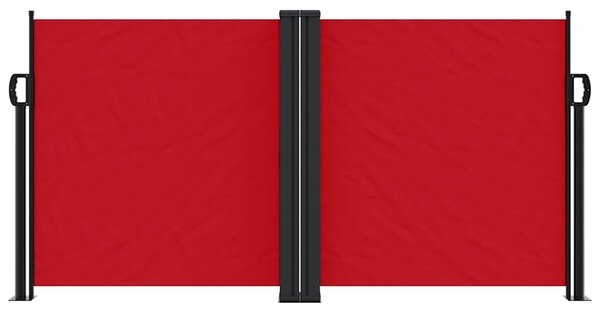 Uvlačiva bočna tenda 120 x 600 cm crvena - Crvena / 117 x 600 cm