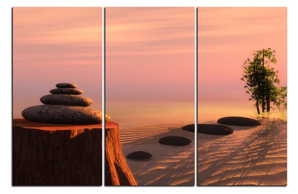 Slika na platnu - Zen stones 1162B (90x60 cm )