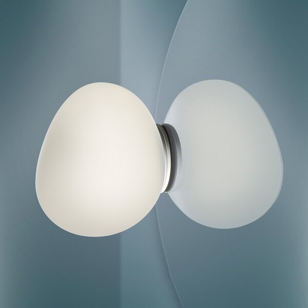 Foscarini Gregg piccola ogledalo svijetlo bijelo, prigušiva, Bijela, kupaonica, Staklo