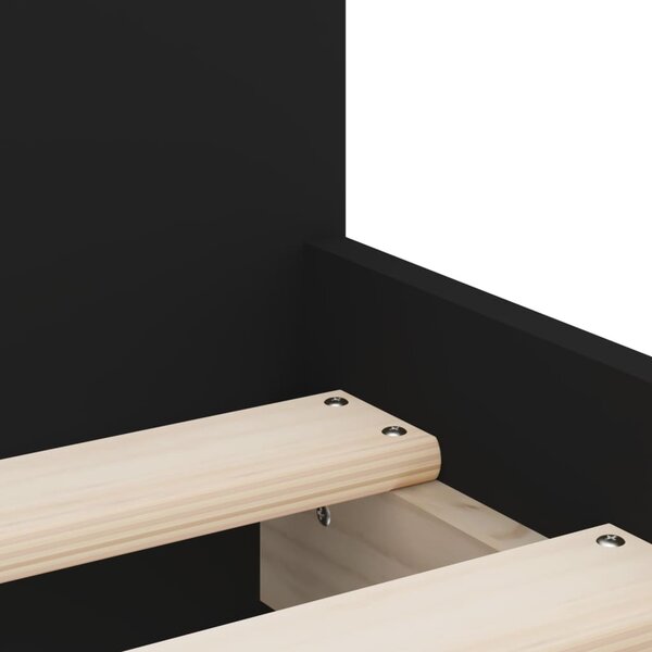 Okvir kreveta s ladicama crni 90 x 190 cm - Crna / 90 x 190 cm