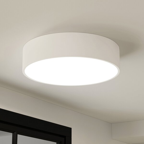 Arcchio LED stropna svjetiljka Noabelle, Ø 40 cm, bijela, metal, prigušiva, Bijela, Kuhinja, Metal