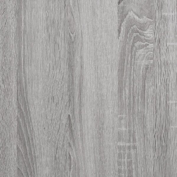 Okvir kreveta s uzglavljem siva boja hrasta 140 x 200 cm - Siva / 140 x 200 cm