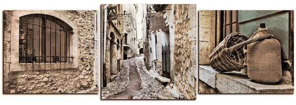 Slika na platnu - Stara mediteranska ulica - panorama 5151FD (90x30 cm)