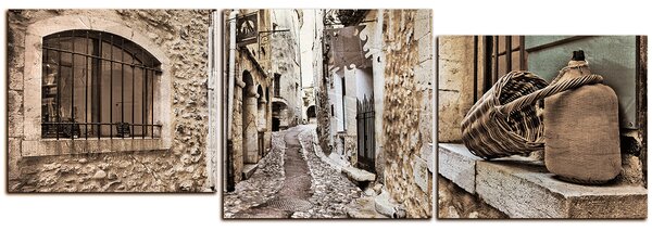 Slika na platnu - Stara mediteranska ulica - panorama 5151FE (90x30 cm)