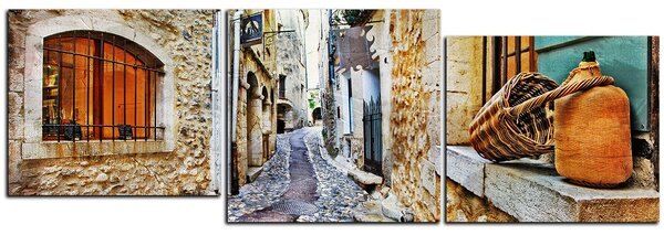 Slika na platnu - Stara mediteranska ulica - panorama 5151E (90x30 cm)