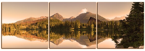 Slika na platnu - Strba tarn - panorama 5158FB (90x30 cm)
