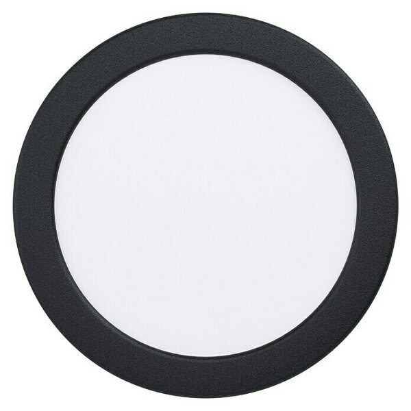 Eglo Fueva 5 LED ugradbena svjetiljka (10,5 W, Topla bijela, Crne boje, Ø x V: 16,6 x 2,6 cm)