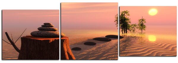 Slika na platnu - Zen stones - panorama 5162E (90x30 cm)