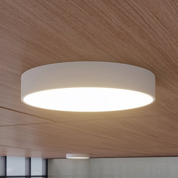 Arcchio LED stropna svjetiljka Noabelle, Ø 60 cm, bijela, metal, prigušiva, Bijela, Kuhinja, Metal