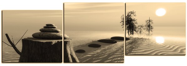 Slika na platnu - Zen stones - panorama 5162FD (90x30 cm)