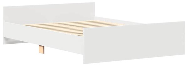 Okvir kreveta s uzglavljem i podnožjem bijeli 120 x 200 cm - Bijela / 120 x 200 cm