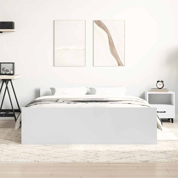 Okvir kreveta s uzglavljem i podnožjem bijeli 120 x 200 cm - Bijela / 120 x 200 cm