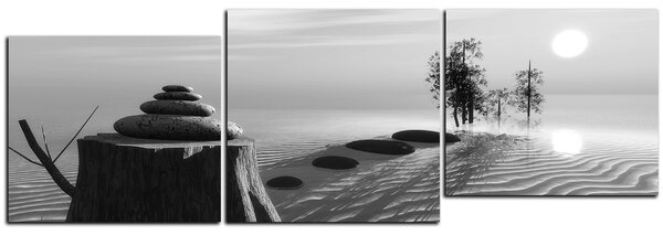 Slika na platnu - Zen stones - panorama 5162QD (90x30 cm)