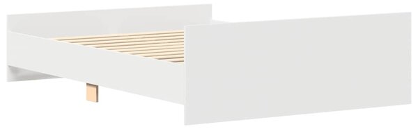 Okvir kreveta s uzglavljem i podnožjem bijeli 120 x 200 cm - Bijela / 120 x 200 cm