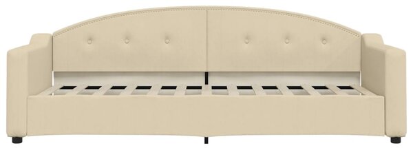Dnevni krevet krem 80 x 200 cm od tkanine - Krema / 80 x 200 cm