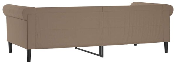 Dnevni krevet boja cappuccina 80 x 200 cm od umjetne kože - Smeđa / 80 x 200 cm