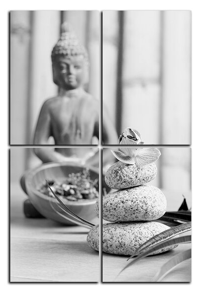 Slika na platnu - Buddha i meditacija - pravokutnik 7197QD (90x60 cm)