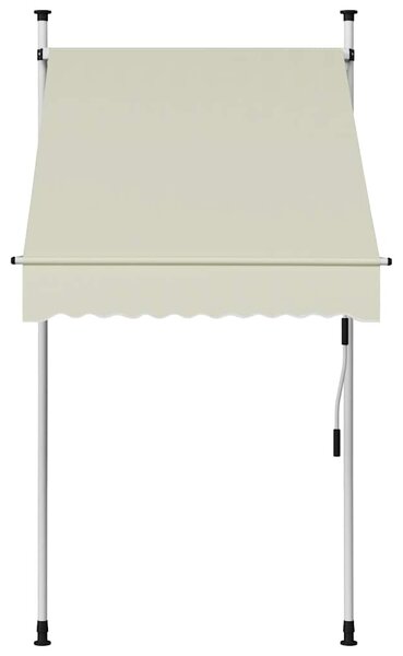 Tenda na ručno uvlačenje 100 cm krem - Krema / N/A