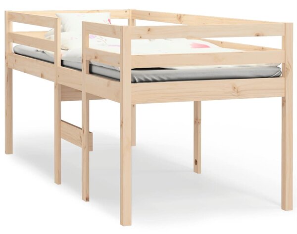 Visoki krevet 80x200 cm od masivne borovine - Smeđa / 80 x 200 cm
