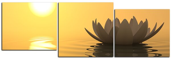 Slika na platnu - Zen lotos - panorama 5167D (90x30 cm)