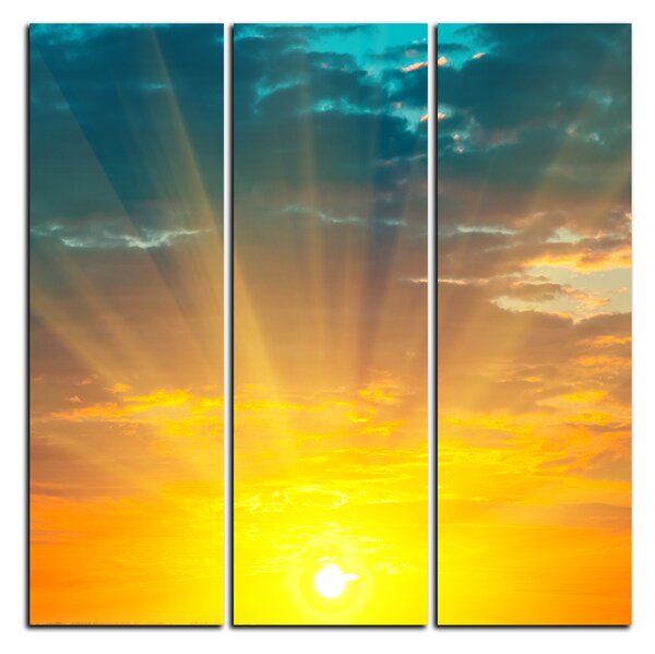 Slika na platnu - Zalazak sunca - kvadrat 3200B (75x75 cm)