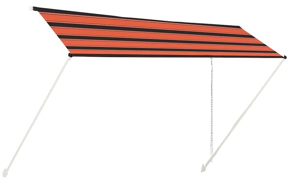 Tenda na uvlačenje 400 x 150 cm narančasto-smeđa - Šarena / 400 x 150 cm