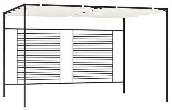 Sjenica s pomičnim krovom 3 x 4 x 2,3 m krem 180 g/m² - Krema / N/A