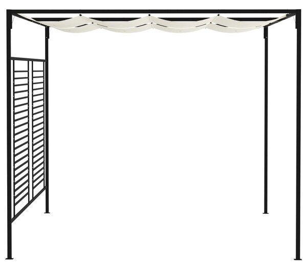 Sjenica s pomičnim krovom 3 x 4 x 2,3 m krem 180 g/m² - Krema / N/A