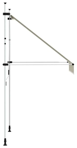 Tenda na ručno uvlačenje 150 cm krem - Krema / N/A