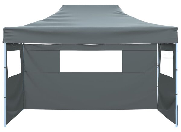 Sklopivi šator s 3 zida 431x291x315 cm antracit - Antracitno siva / N/A