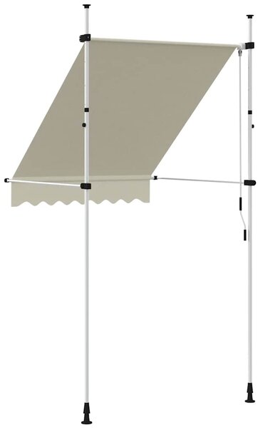 Tenda na ručno uvlačenje 150 cm krem - Krema / N/A