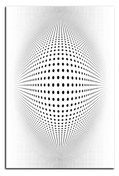 Slika na platnu - Apstraktna geometrijska sfera - pravokutnik 7218A (60x40 cm)