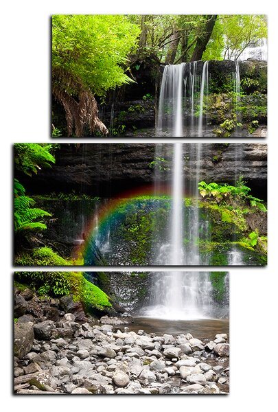 Slika na platnu - Prirodni vodopad - pravokutnik 7229D (90x60 cm)