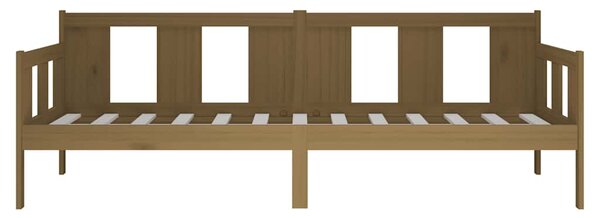 Dnevni ležaj od masivne borovine smeđa boja meda 90 x 190 cm - Smeđa / 90 x 190 cm