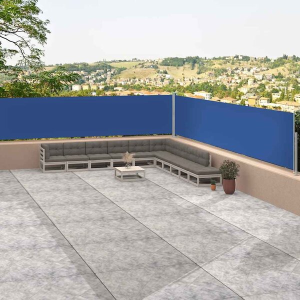 Uvlačiva bočna tenda plava 117 x 1200 cm - Plava / 117 x 1200 cm