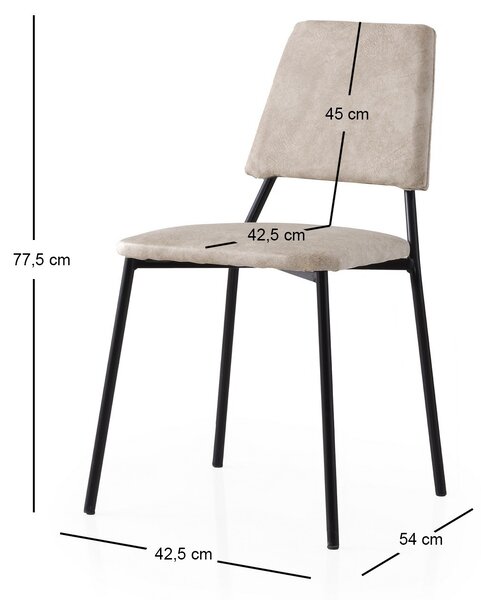 Zondo.hr Set blagovaonskih stolica (2 kom.) Limeta (ecru crna). Akcija -32%. 1127577