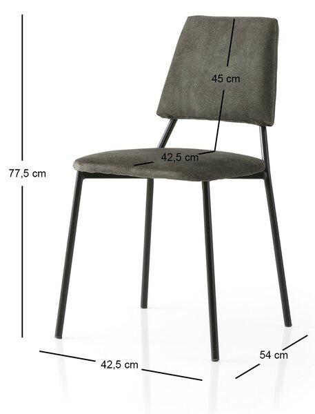 Zondo.hr Set blagovaonskih stolica (2 kom.) Limeta V2 (crna + antracit). Akcija -32%. 1127579