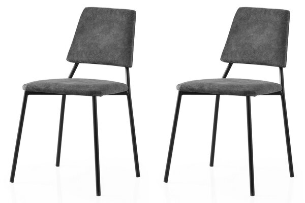 Zondo.hr Set blagovaonskih stolica (2 kom.) Limeta (crna + antracit). Akcija -32%. 1127580